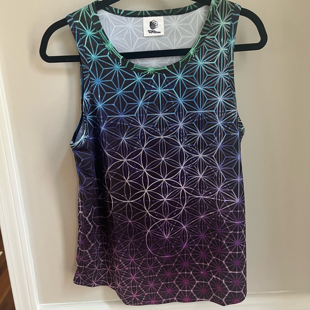 Pineal paradise trippy festival tank top